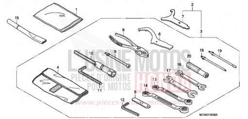 OUTILS VFR800A9 de 2009
